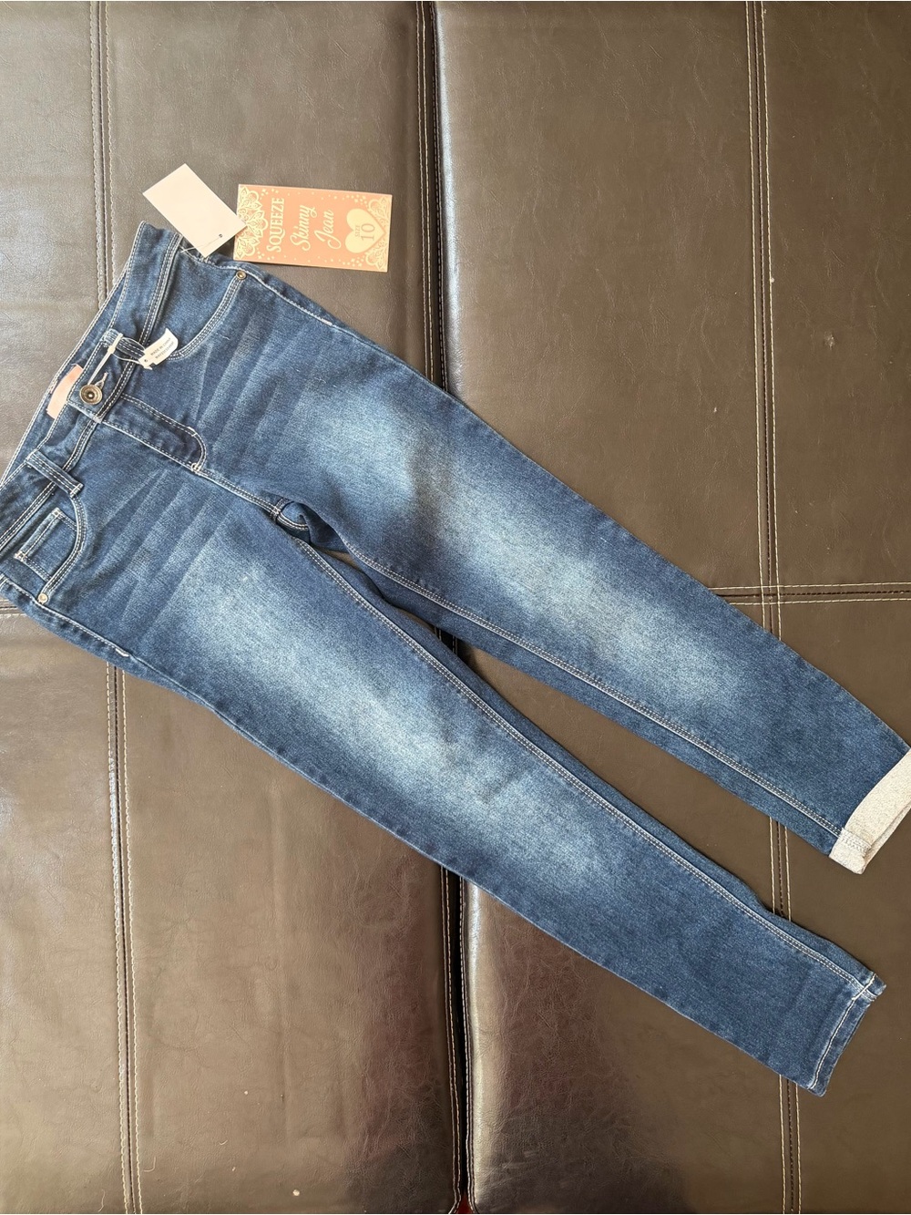 Squeeze - Girl’s Medium Blue Stretch Skinny Jeans